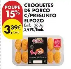 Pingo Doce Elpozo - croquetes de porco c/ presunto promoção