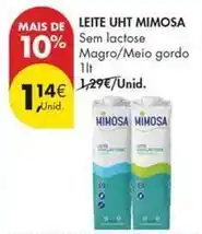 Pingo Doce Mimosa - leite uht promoção
