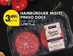 Pingo Doce Pingo doce - hambúrguer misto promoção