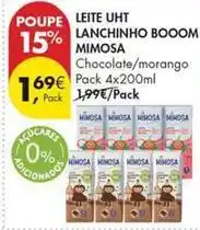 Pingo Doce Mimosa - leite uht lanchinho promoção