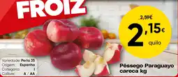 Froiz Pêssego paraguayo careca promoção