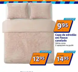 Action Capa de edredão em fleece canelado promoção
