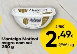 Froiz Manteiga Matinal magra com sal promoção