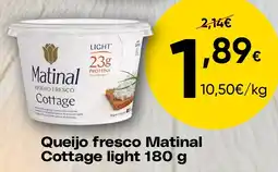 Froiz Queijo fresco Matinal Cottage light promoção