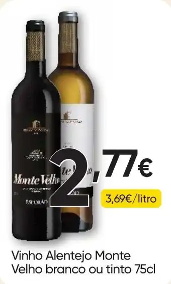 Vinho Alentejo Monte Velho branco ou tinto