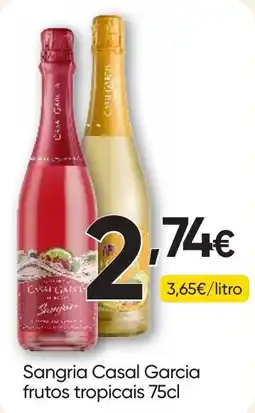 Froiz Sangria Casal Garcia frutos tropicais promoção