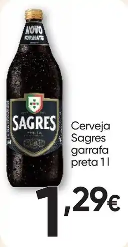 Froiz Cerveja Sagres garrafa preta promoção