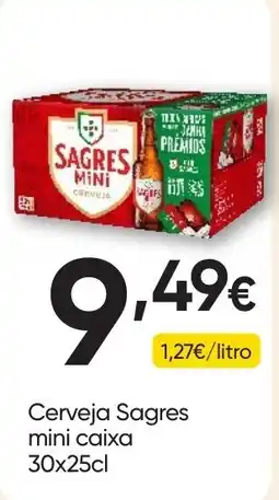 Froiz Cerveja Sagres mini caixa promoção