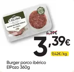 Froiz Burger porco ibérico ElPozo promoção