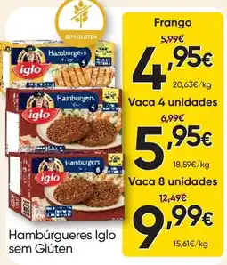 Froiz Hambúrgueres Iglo sem Glúten promoção