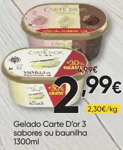Froiz Gelado Carte D'or 3 sabores ou baunilha promoção