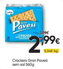 Froiz Crackers gran pavesi sem sal promoção