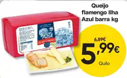 Froiz Queijo flamengo ilha azul barra kg promoção