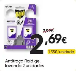 Froiz Antitraça Raid gel lavanda 2 unidades promoção