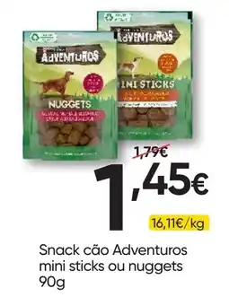 Froiz Snack cão Adventuros mini sticks ou nuggets promoção