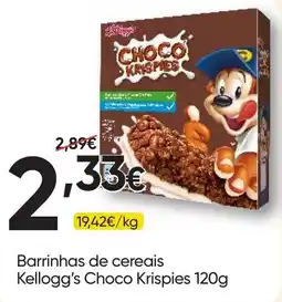 Froiz Barrinhas de cereais Kellogg's Choco Krispies promoção