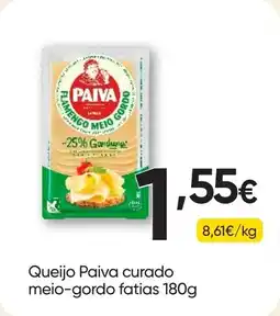 Froiz Queijo paiva curado meio-gordo fatias promoção