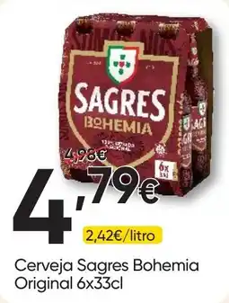 Froiz Cerveja Sagres Bohemia Original promoção