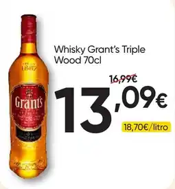 Froiz Whisky Grants Triple Wood promoção