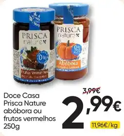 Froiz Doce Casa Prisca Nature abóbora ou frutos vermelhos promoção