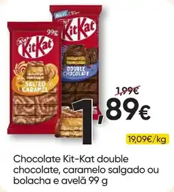 Froiz Chocolate Kit-Kat double chocolate, caramelo salgado ou bolacha e avelã promoção