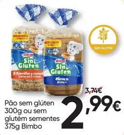 Froiz Pão sem glúten Bimbo promoção