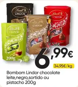 Froiz Bombom Lindor chocolate leite,negro,sortido ou pistachio promoção