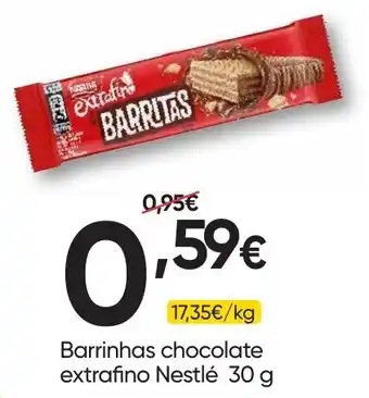 Barrinhas chocolate extrafino Nestlé