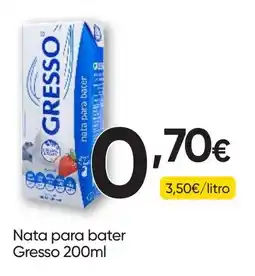 Froiz Nata para bater Gresso promoção