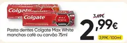 Froiz Pasta dentes colgate max white manchas café ou carvão promoção