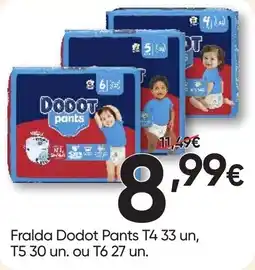 Froiz Fralda Dodot Pants promoção