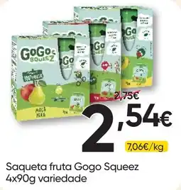 Froiz Saqueta fruta Gogo Squeeze promoção