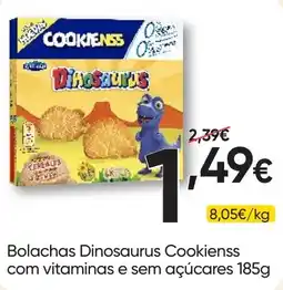 Froiz Bolachas Dinosaurus Cookienss promoção