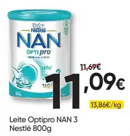 Froiz Leite Optipro NAN 3 Nestlé promoção