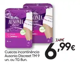 Froiz Cuecas incontinência Ausonia Discreet TM promoção