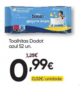 Froiz Toalhitas Dodot azul promoção