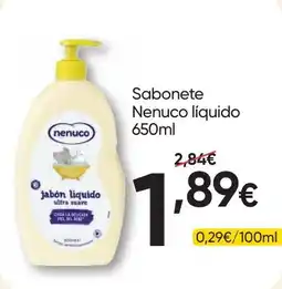 Froiz Sabonete Nenuco liquido promoção