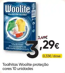 Froiz Toalhitas woolite proteção cores promoção