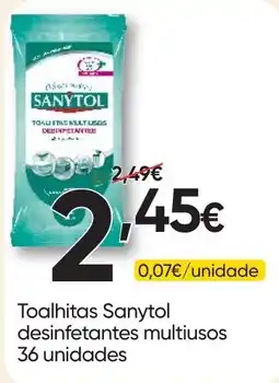 Froiz Toalhitas sanytol desinfetantes multiusos promoção