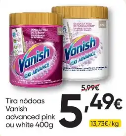 Froiz Tira nódoas Vanish advanced pink ou white promoção