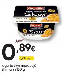 Froiz logurte skyr maracujá Ehrmann promoção