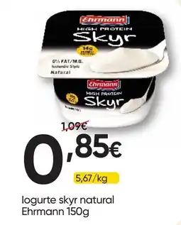 Froiz logurte skyr natural Ehrmann promoção