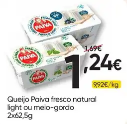 Froiz Queijo Paiva fresco natural light ou meio-gordo promoção