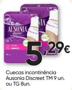 Froiz Cuecas incontinência Ausonia Discreet promoção