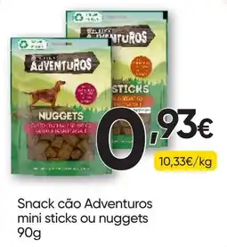 Froiz Snack cão Adventuros mini sticks ou nuggets promoção