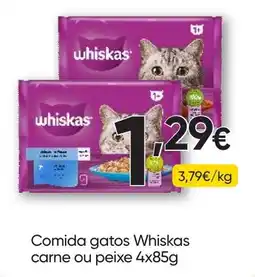 Froiz Comida gatos Whiskas carne ou peixe promoção