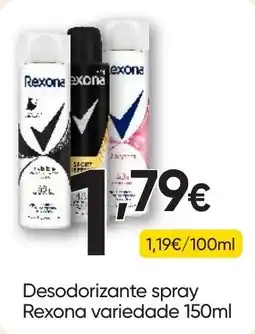 Froiz Desodorante spray Rexona variedade promoção