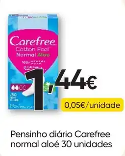 Froiz Pensinho diário Carefree normal aloé promoção