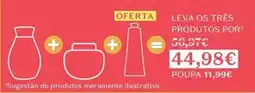 O Boticário Leva os três produtos por promoção