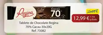 Tablete de Chocolate Regina 70% Cacau